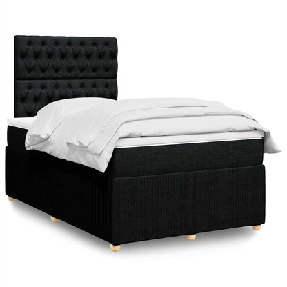 Boxspringbett Mit Matratze Stoff Schwarz