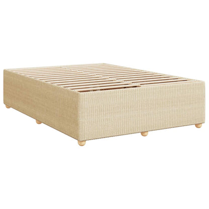 Boxspringbett Mit Matratze Stoff Creme