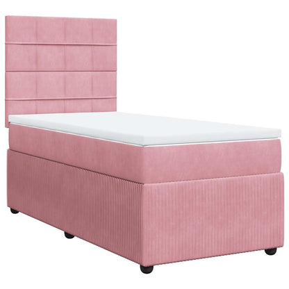 Boxspringbett Mit Matratze Samt Rosa
