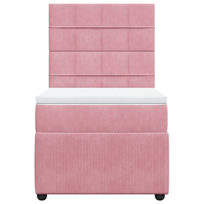 Boxspringbett Mit Matratze Samt Rosa