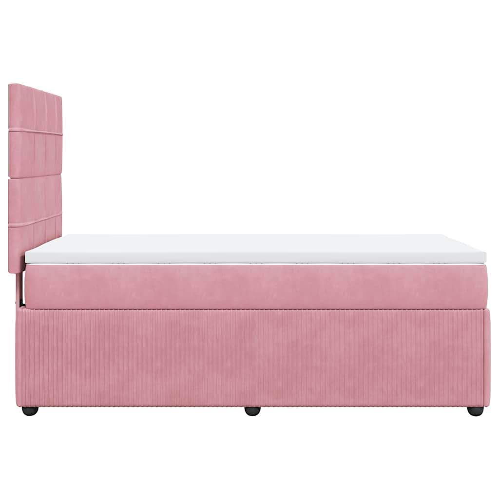 Boxspringbett Mit Matratze Samt Rosa