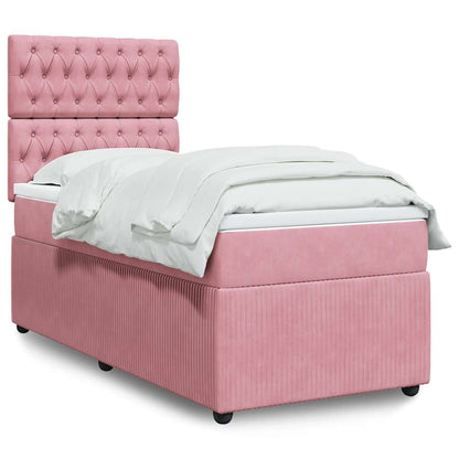 Boxspringbett Mit Matratze Samt Rosa