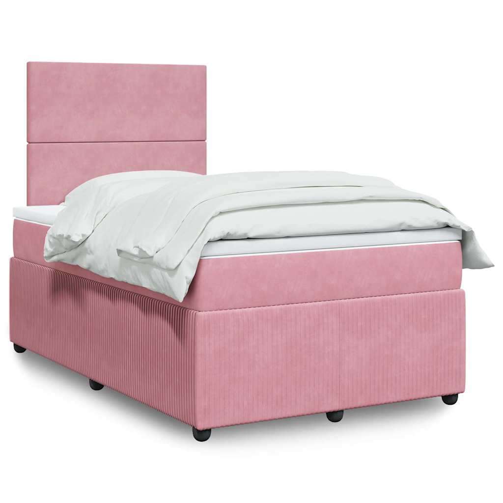 Boxspringbett Mit Matratze Samt Rosa