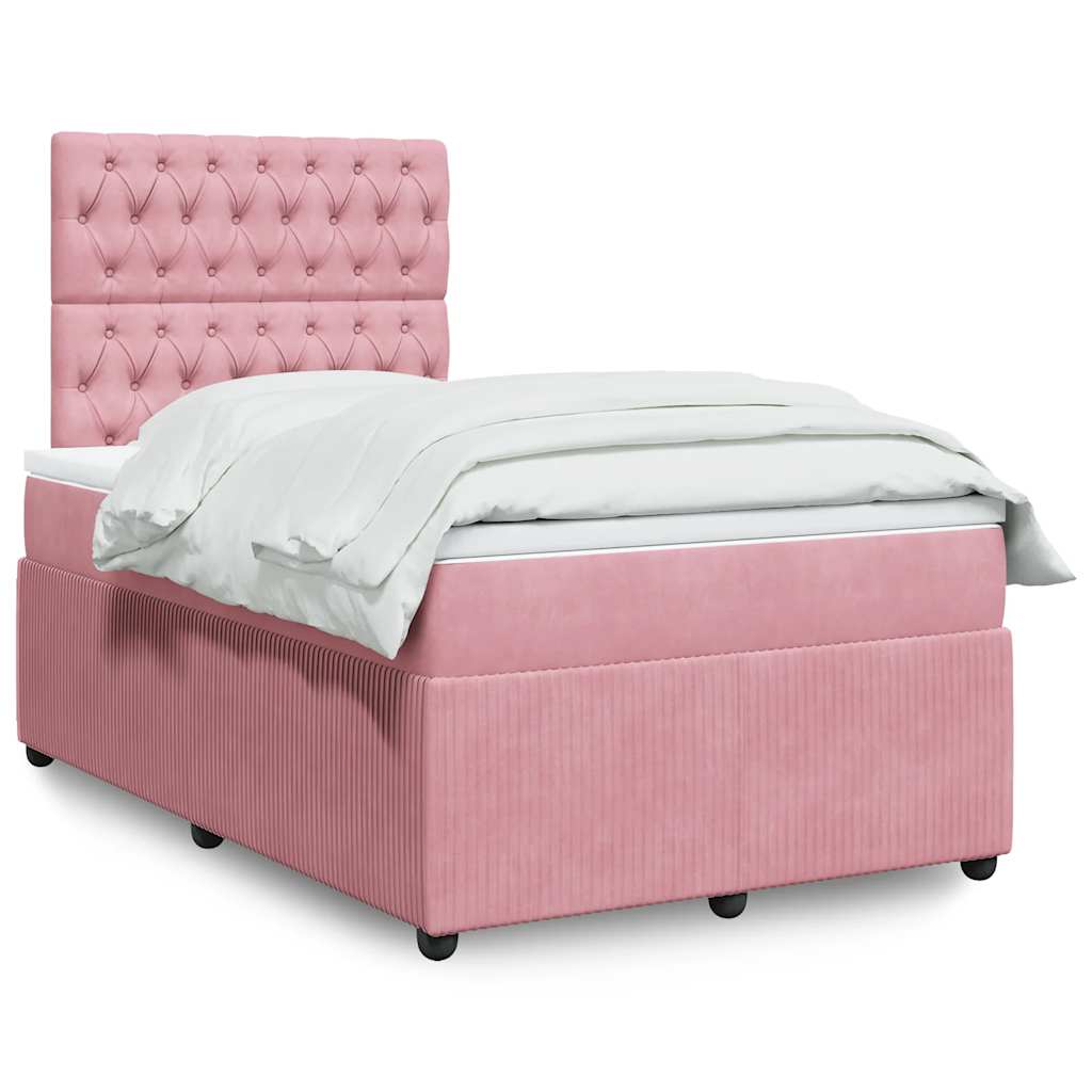 Boxspringbett Mit Matratze Samt Rosa