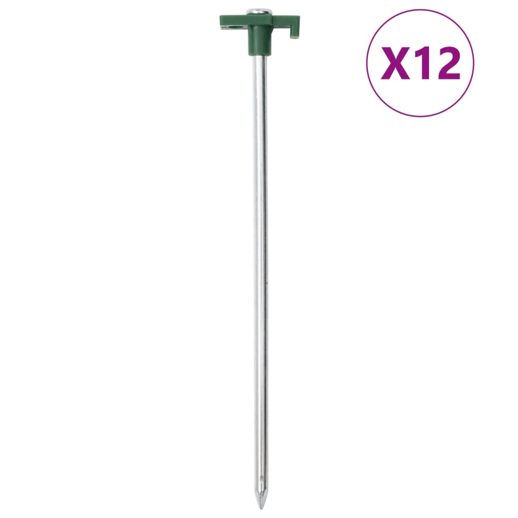 Zeltheringe 24 Stk. 25 Cm 7 Mm Verzinkter Stahl Und Pp