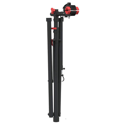 Fahrrad-Montageständer Klappbar Verstellbar 92-152 Cm Rot Stahl