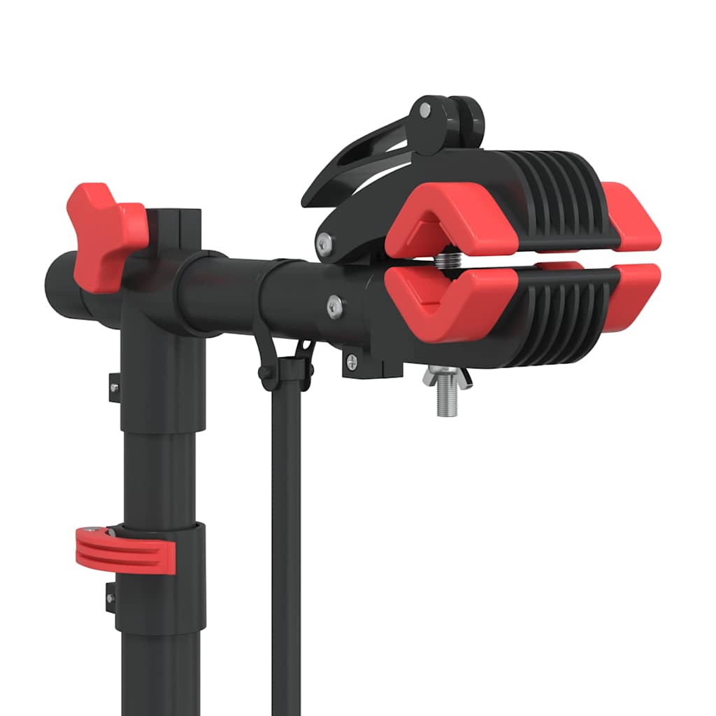 Fahrrad-Montageständer Klappbar Verstellbar 92-152 Cm Rot Stahl