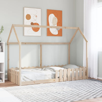 Kinderbett Hausbett Massivholz Kiefer
