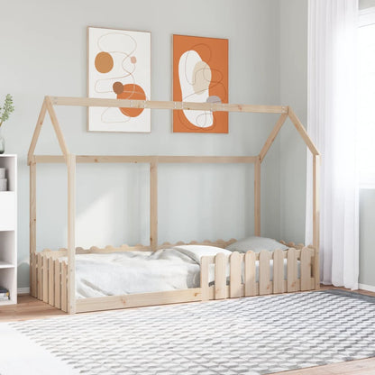 Kinderbett Hausbett Massivholz Kiefer