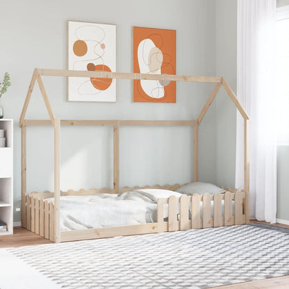 Kinderbett Hausbett Massivholz Kiefer