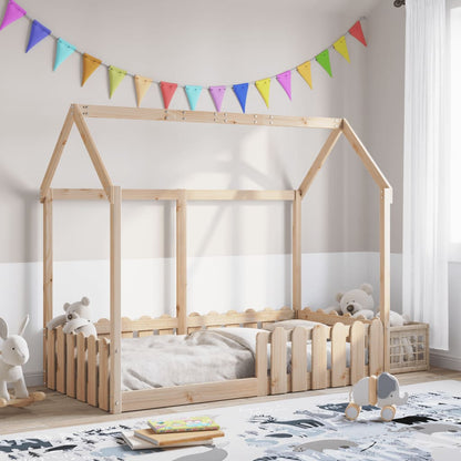 Kinderbett Hausbett Massivholz Kiefer