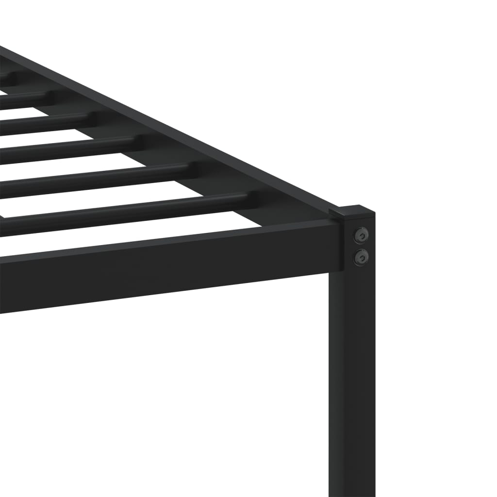 Metallbett Ohne Matratze Braun Eichen-Optik Braune Eiche