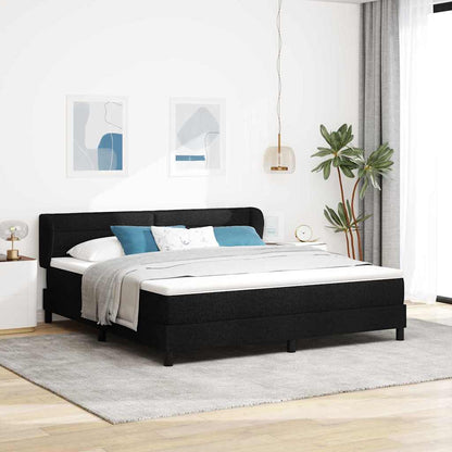 Boxspringbett Mit Matratze Stoff Schwarz