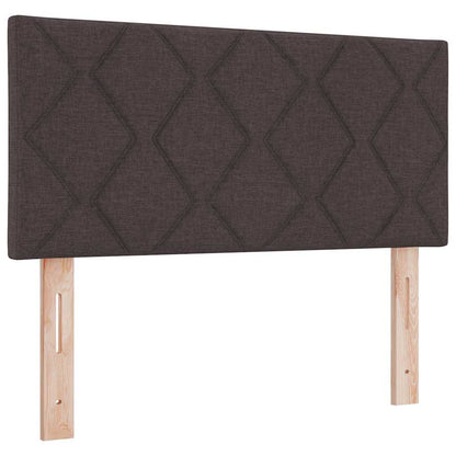 Boxspringbett Mit Matratze Dunkel Stoff Braun