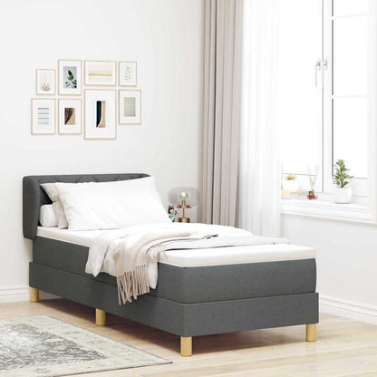 Boxspringbett Mit Matratze Stoff Dunkelgrau