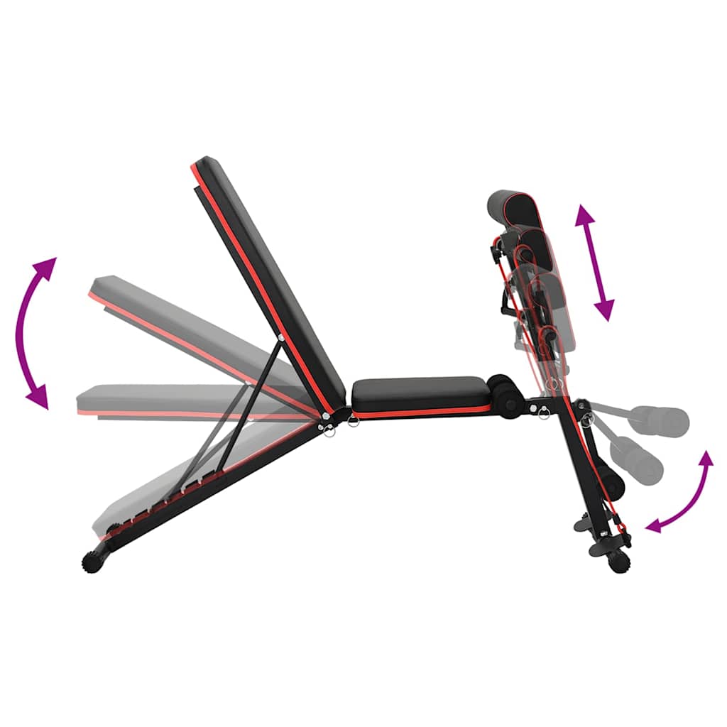 Gewichtsbank Schwarz 132 X 54 X 100 Cm Stahl