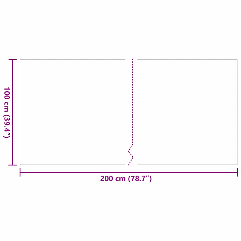 Kunstgras 2 X 1 M Polypropylen