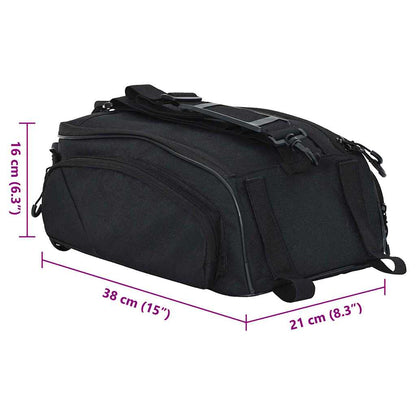 Fahrradtasche Schwarz 38 X 21 X 16 Cm Polyester