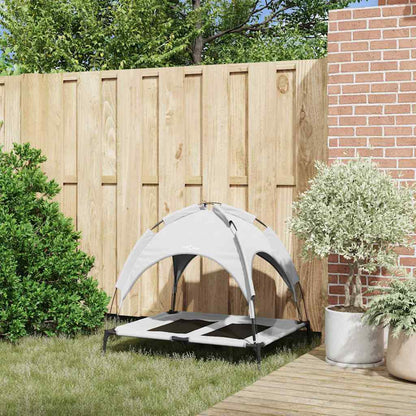 Hundebett Silber Grau L Stahl