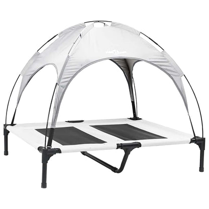 Hundebett Silber Grau L Stahl