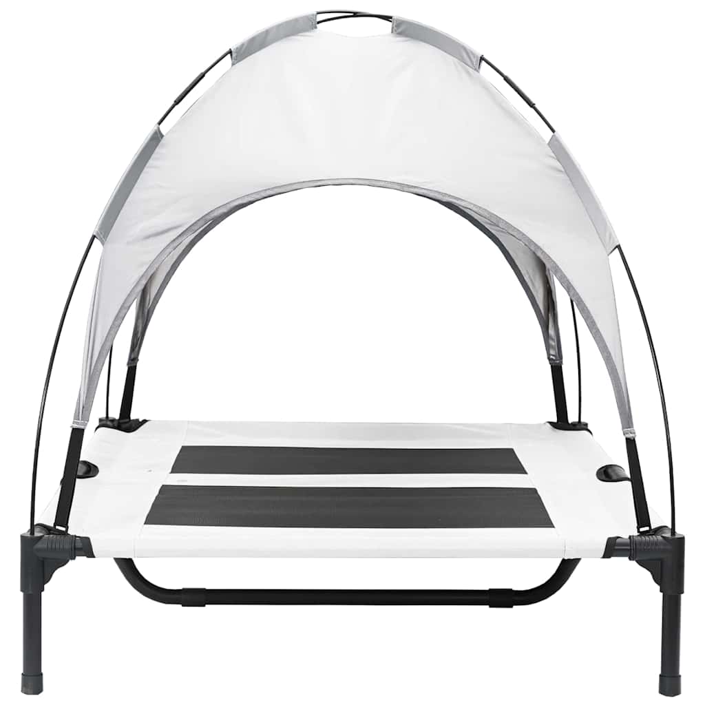 Hundebett Silber Grau L Stahl