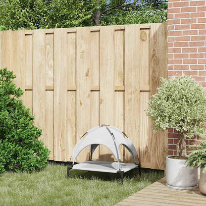 Hundebett Silber Grau S Stahl