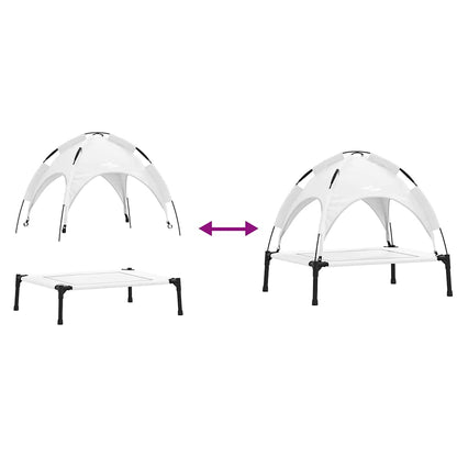 Hundebett Silber Grau S Stahl