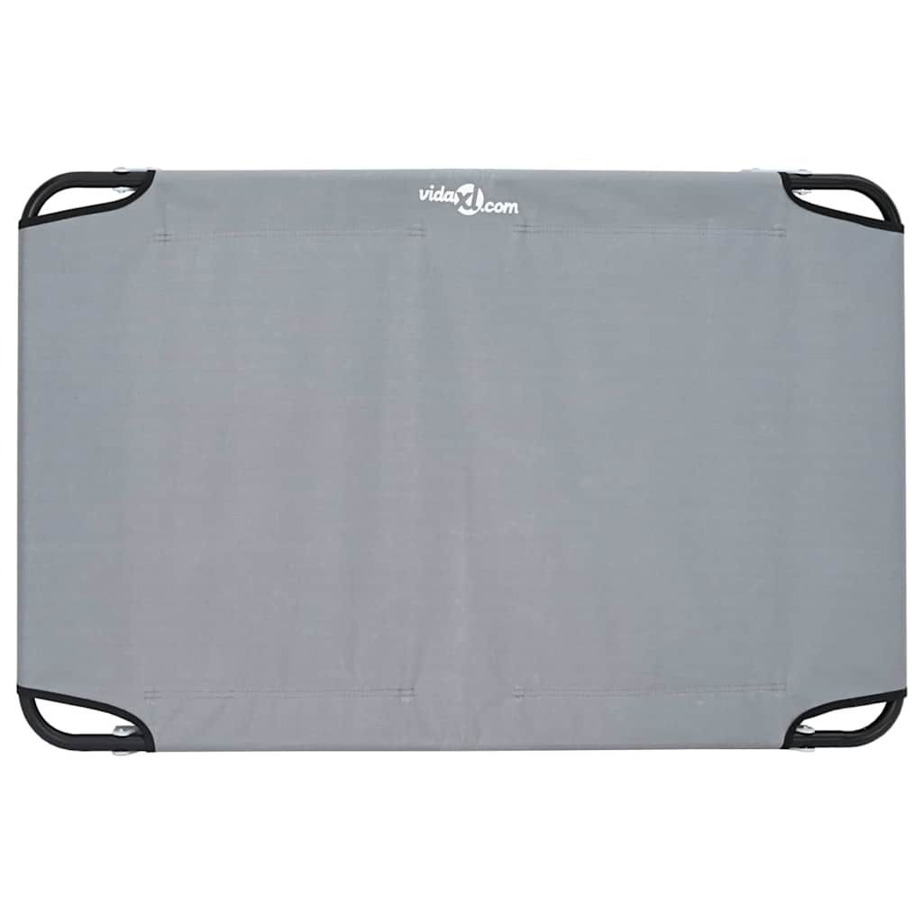 Hundebett Hellgrau Oxford-Gewebe Und Stahl