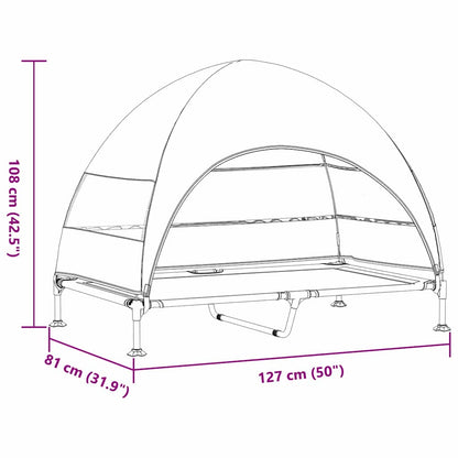 Hochgelegtes Hundebett 127 X 81 X 108 Cm
