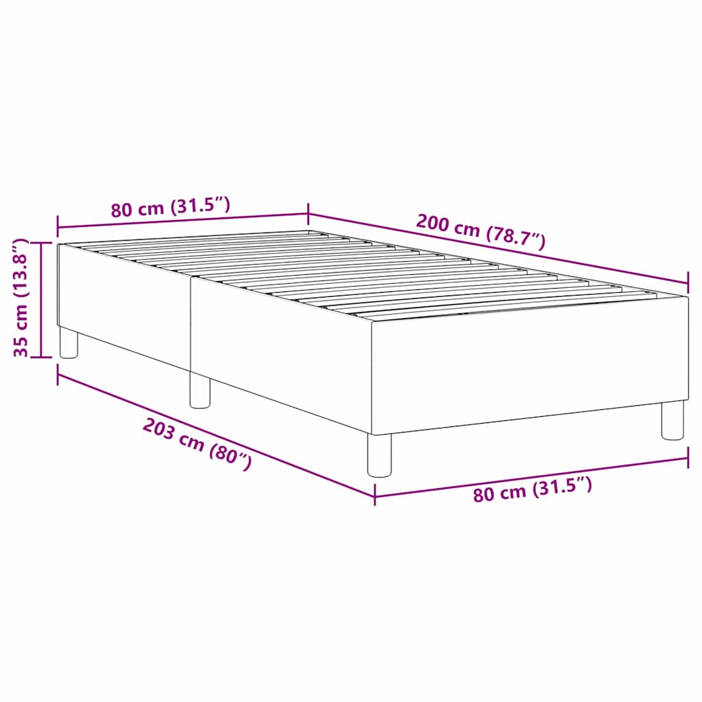 Boxspringbett Cordstoff