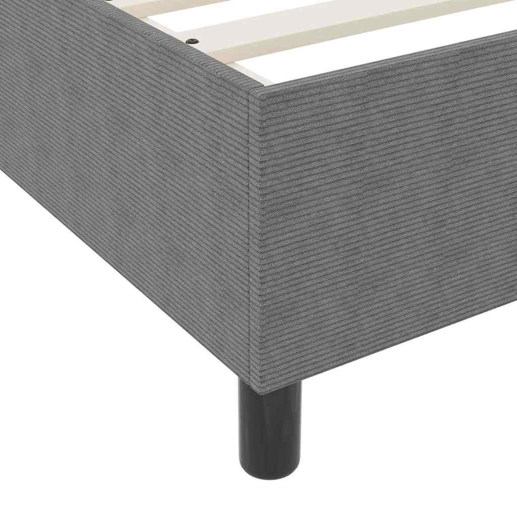 Boxspringbett Und Weiß 203 X 80 X 60 Cm Cordstoff