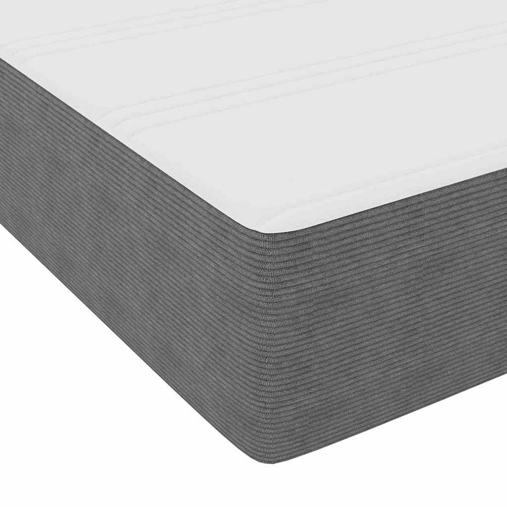 Boxspringbett Und Weiß 203 X 80 X 60 Cm Cordstoff