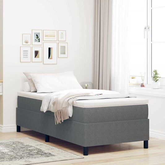 Boxspringbett Und Weiß 203 X 80 X 60 Cm Cordstoff