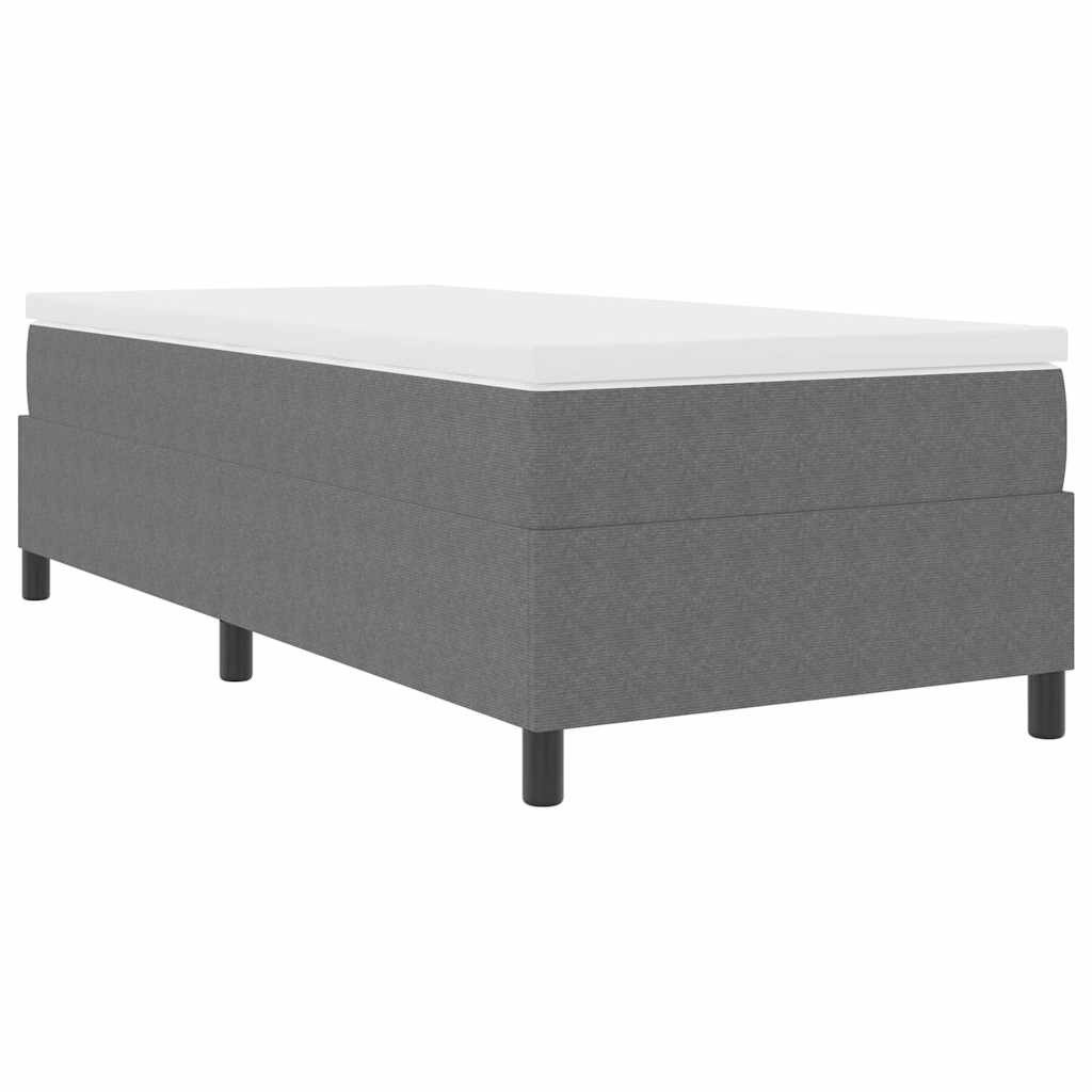 Boxspringbett Und Weiß 203 X 80 X 60 Cm Cordstoff
