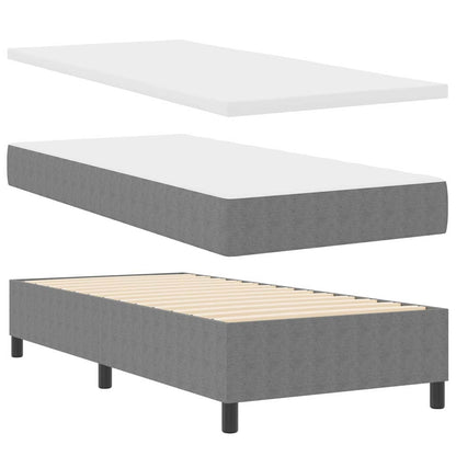 Boxspringbett Und Weiß 203 X 80 X 60 Cm Cordstoff