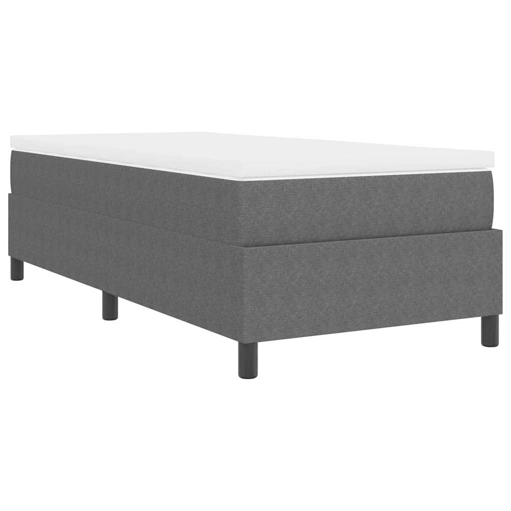 Boxspringbett Und Weiß 203 X 80 X 60 Cm Cordstoff