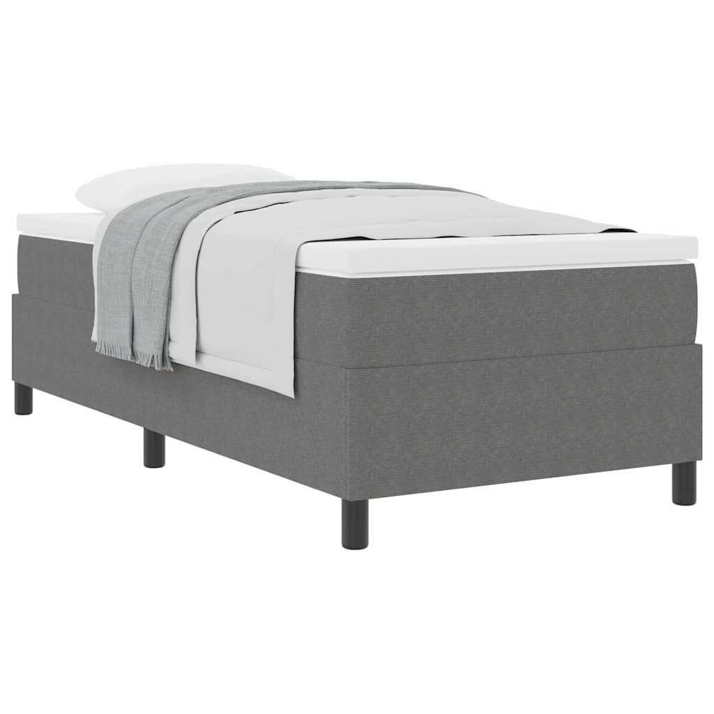 Boxspringbett Und Weiß 203 X 80 X 60 Cm Cordstoff