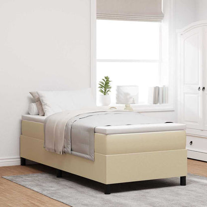 Boxspringbett Und Weiß 203 X 80 X 60 Cm Cordstoff