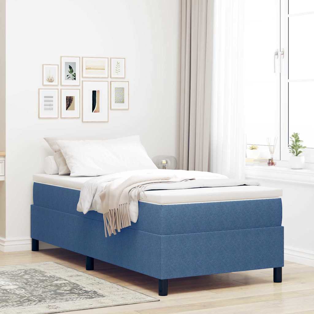 Boxspringbett Und Weiß 203 X 80 X 60 Cm Cordstoff