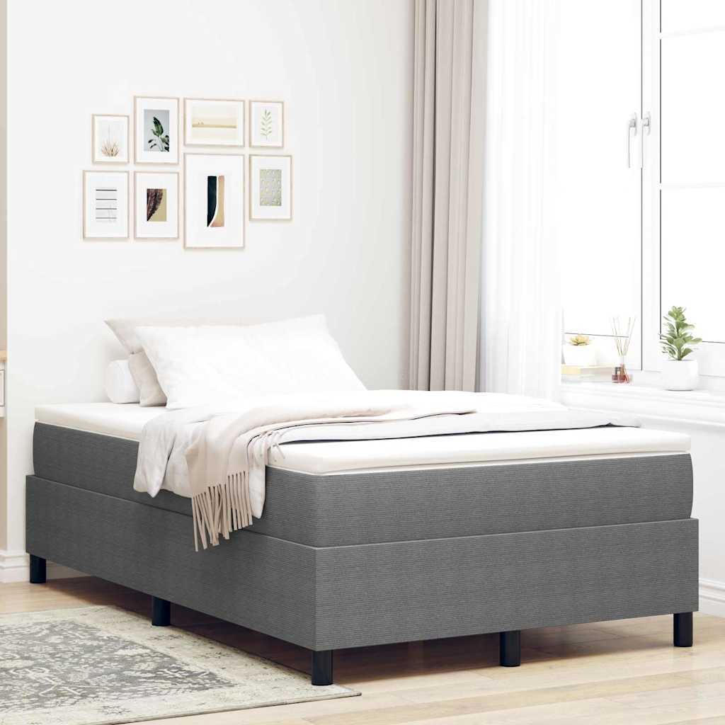 Boxspringbett Und Weiß 203 X 80 X 60 Cm Cordstoff