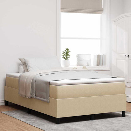Boxspringbett Und Weiß 203 X 80 X 60 Cm Cordstoff