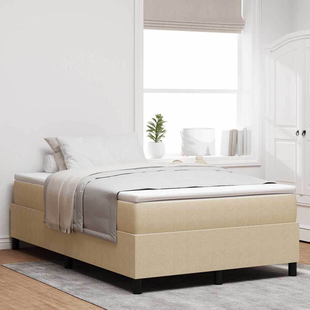 Boxspringbett Und Weiß 203 X 80 X 60 Cm Cordstoff