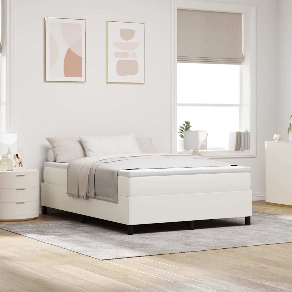 Boxspringbett Und Weiß 203 X 80 X 60 Cm Cordstoff