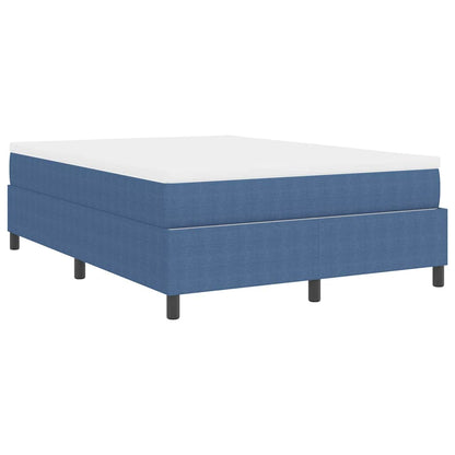 Boxspringbett Blau Und Weiß 203 X 160 X 60 Cm Cordstoff