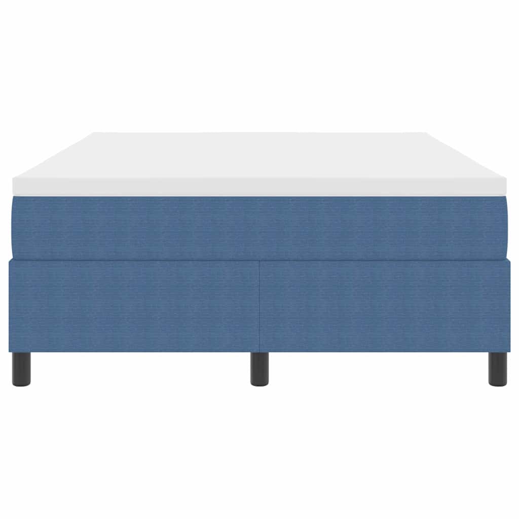 Boxspringbett Blau Und Weiß 203 X 160 X 60 Cm Cordstoff