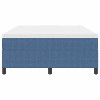 Boxspringbett Blau Und Weiß 203 X 160 X 60 Cm Cordstoff