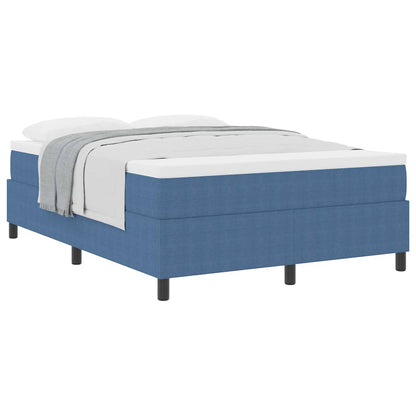 Boxspringbett Blau Und Weiß 203 X 160 X 60 Cm Cordstoff