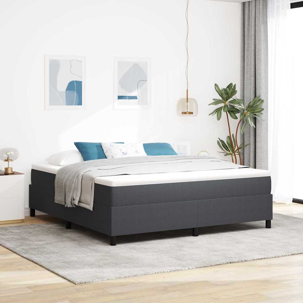 Boxspringbett Und Weiß 203 X 80 X 60 Cm Cordstoff