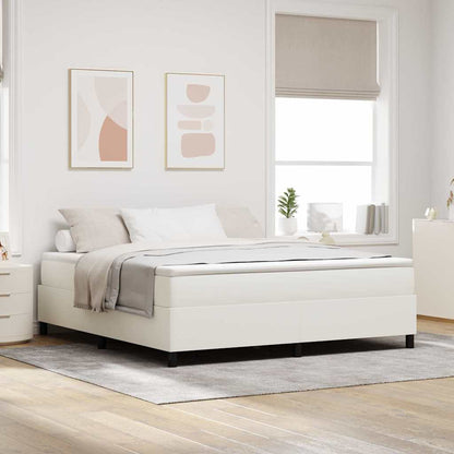 Boxspringbett Und Weiß 203 X 80 X 60 Cm Cordstoff