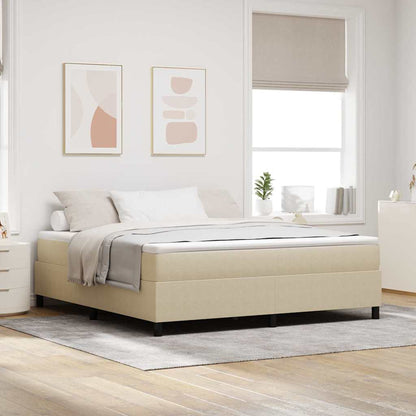 Boxspringbett Und Weiß 203 X 80 X 60 Cm Cordstoff